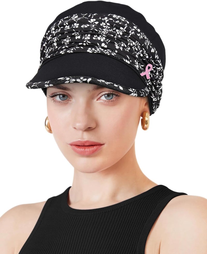 Awefeel Chemo Headwear Viscose Newsboy Cap for Women Fall and Winter Hats - Image 1